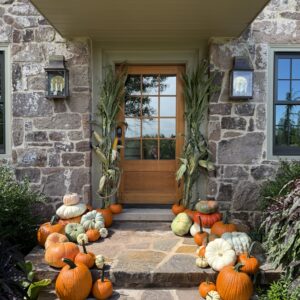 Fall Pumpkin Package - Elevated Front Porch (corn stalks included)
